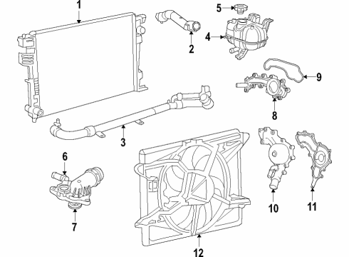 2017 Chrysler Pacifica Starter Diagram for 56029615AD