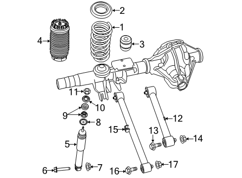 2018 Ram 2500 Coil Spring, Rear Diagram for 68091216AA