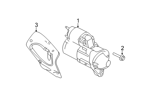 2007 Jeep Grand Cherokee Starter Diagram for R6044736AB