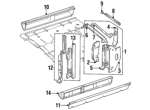 1985 Jeep Wagoneer Hole Cover Diagram for 53000704