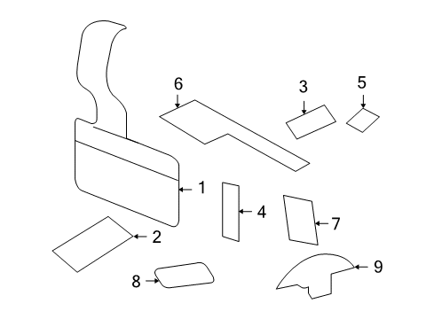 2010 Dodge Ram 2500 A/C Label Diagram for 55057194AB