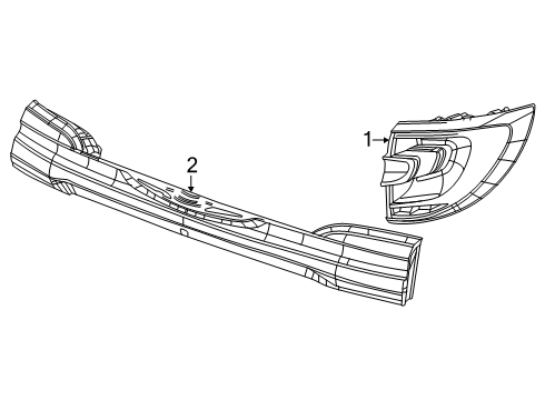 2024 Chrysler Voyager Tail Lamp Diagram for 68424931AC