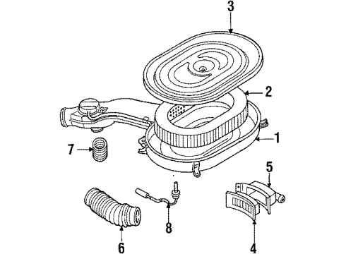 1985 Dodge Colt Air Inlet Diagram