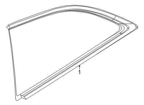 2025 Dodge Charger Daytona Glass & Hardware - Quarter Panel Diagram
