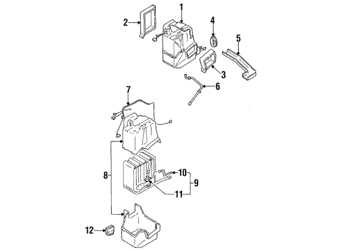 1991 Dodge Ram 50 Duct Grommet Diagram for MB380030