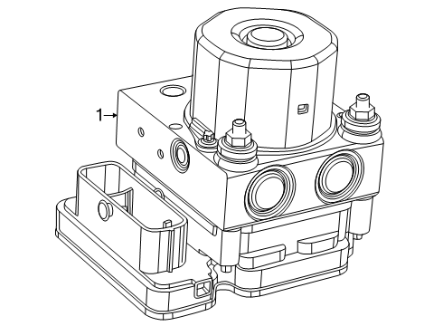 2024 Ram ProMaster EV ABS Components Diagram