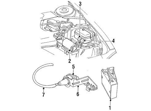 1993 Dodge Intrepid ABS Relay Diagram for 4607036