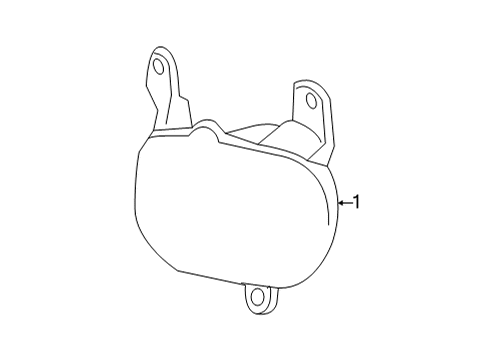 2021 Jeep Renegade Backup Lamp, Rear Passenger Side Diagram for 68439879AA