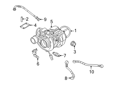 2011 Ram 2500 Oil Hose Diagram for 68005449AA