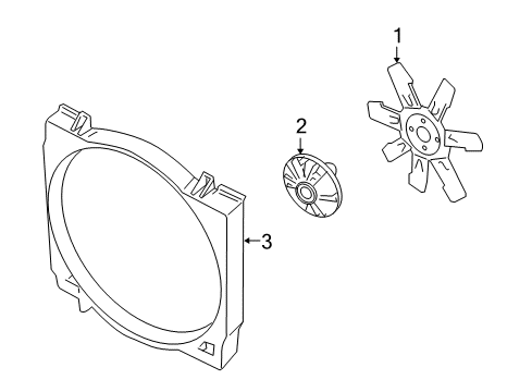 2006 Dodge Ram 3500 Lower Shroud Diagram for 55056985AB