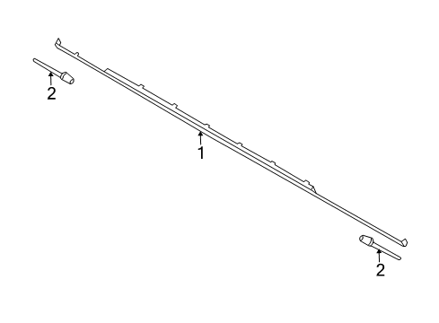 2008 Dodge Challenger Rocker Molding, Front Passenger Side Diagram for 5028798AH