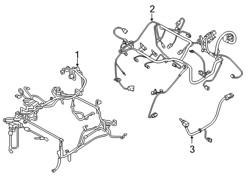 2011 Dodge Charger Wire Harness Diagram for 68083944AC