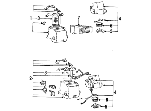 1984 Dodge Conquest Blower Motor & Fan Diagram