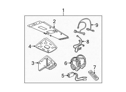 2008 Dodge Caliber Mount Bracket Diagram for 68001716AB