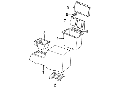 1991 Dodge Dakota Center Console Diagram