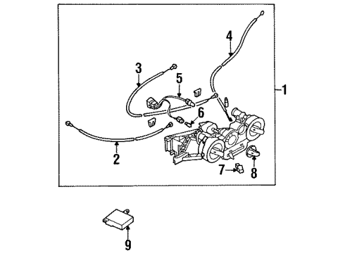 1997 Chrysler Sebring Bulb Diagram for MR190768