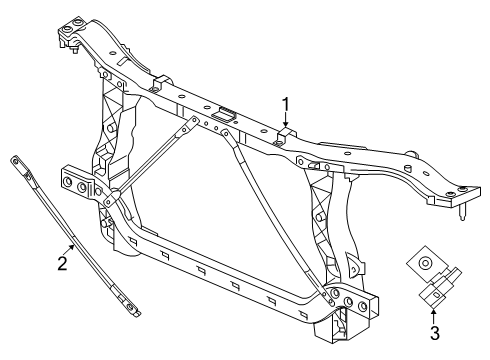 2025 Jeep Wrangler Radiator Support Diagram