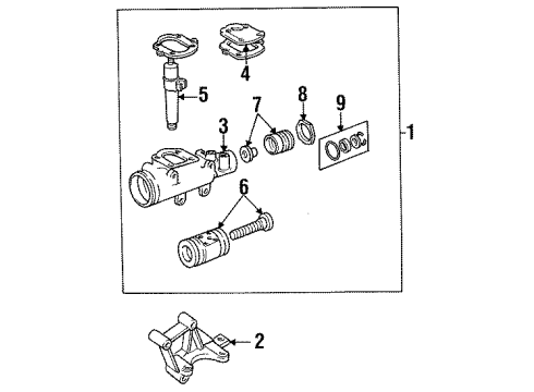 1989 Jeep Wrangler Bearing Assembly Diagram for 4117654