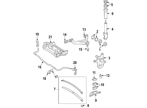 2005 Dodge Sprinter 2500 Lower Control Arm Bushing, Front Diagram for 5133818AA