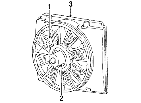 1989 Dodge Spirit Cooling Fan Diagram 2 - Thumbnail