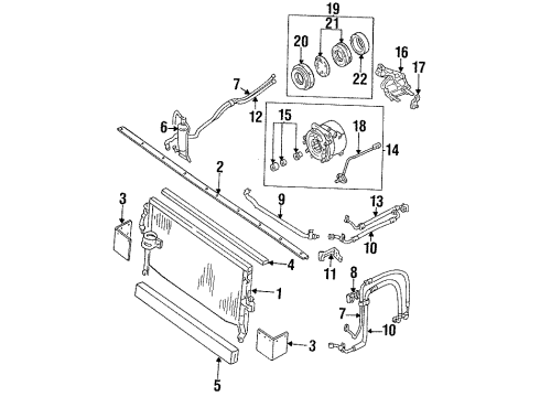 1992 Dodge Ram 50 Compressor Assembly Diagram for MB630342