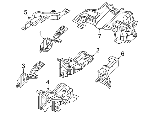2022 Jeep Grand Cherokee Heat Shields Diagram 3 - Thumbnail