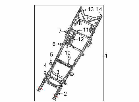 2009 Dodge Durango Frame & Components Diagram 2 - Thumbnail