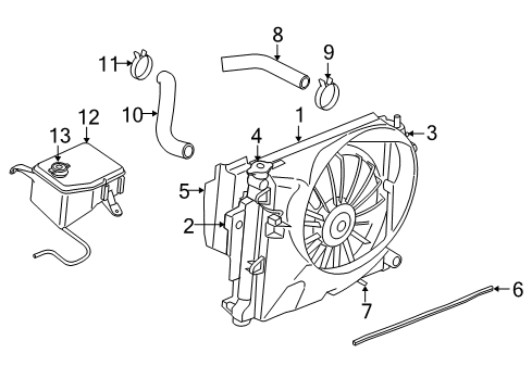2007 Jeep Commander Reservoir Cap, Upper Diagram for 55116867AA