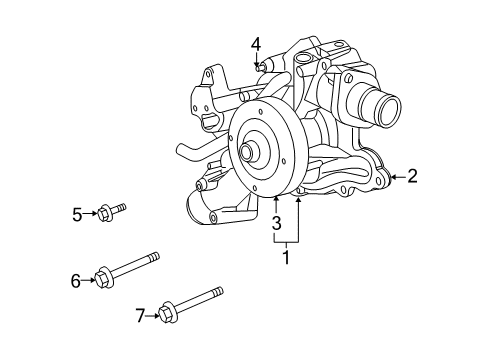 2007 Dodge Ram 1500 Water Pump Diagram 3 - Thumbnail