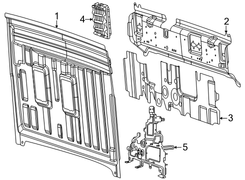 2025 Ram 1500 Back Panel Diagram 1 - Thumbnail