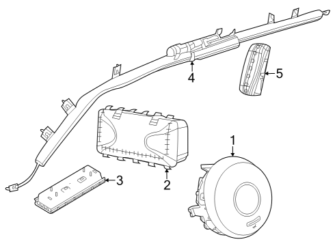 2023 Dodge Hornet Side Impact Sensor Diagram for 68606951AA