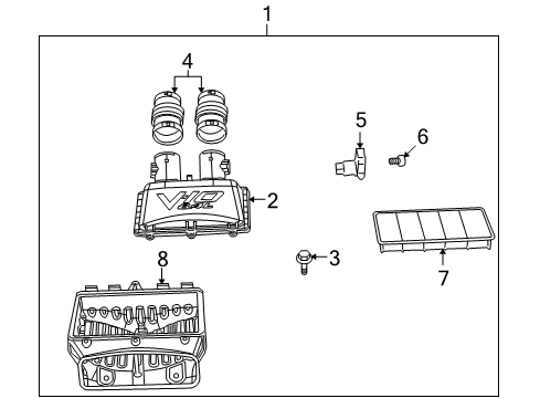 2009 Dodge Viper Crankshaft Position Sensor Diagram for 5037678AC
