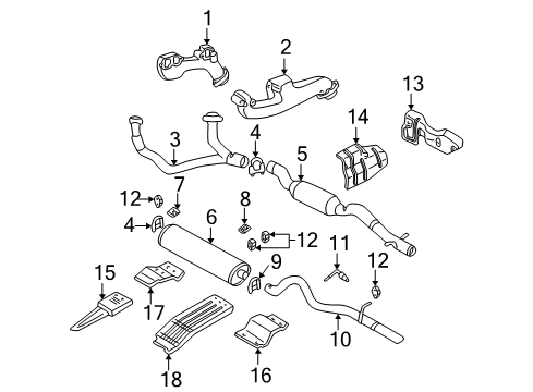1998 Dodge Durango Hanger Clamp, Rear Diagram for 52001860AB