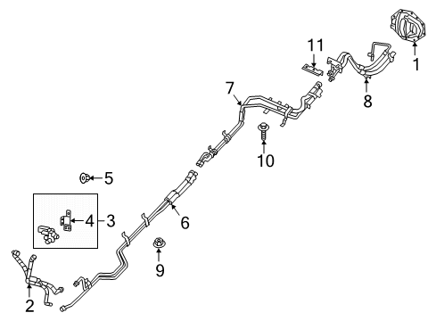 2020 Ram 1500 Hose & Tube Assembly Diagram for 68309845AA