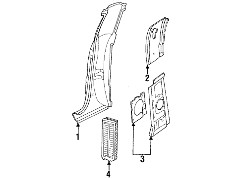 2000 Dodge Ram 1500 Reinforcement Diagram for 55275295AB