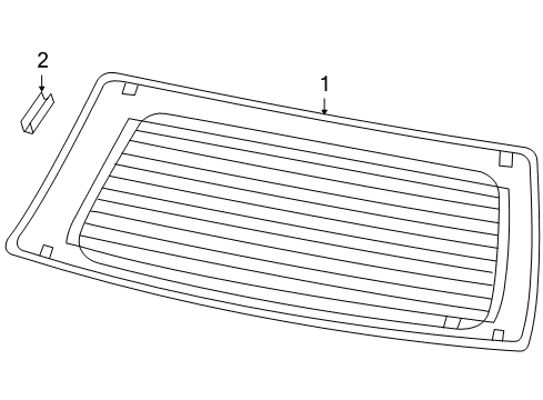 2009 Dodge Durango Glass - Lift Gate Diagram 2 - Thumbnail