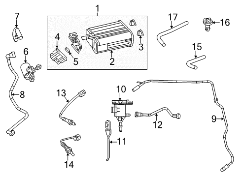 2013 Chrysler 300 Front Oxygen Sensor Diagram for 68146512AA
