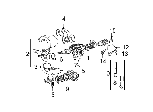 2001 Chrysler Town & Country Wiper Switch, Rear Diagram for 4685842AA
