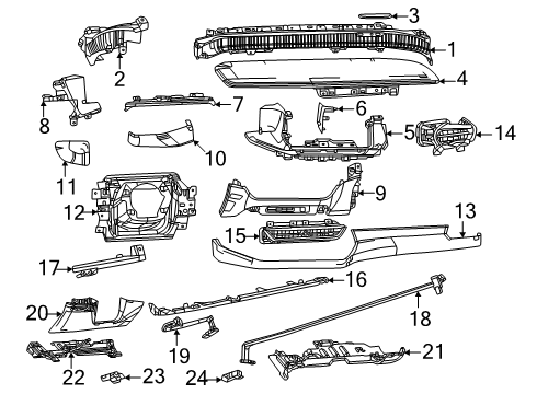 2024 Dodge Charger Daytona Instrument Panel Diagram 2 - Thumbnail