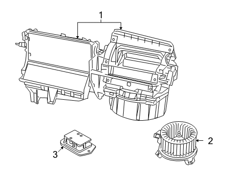 2009 Jeep Compass Blower Case Diagram for 5191801AE