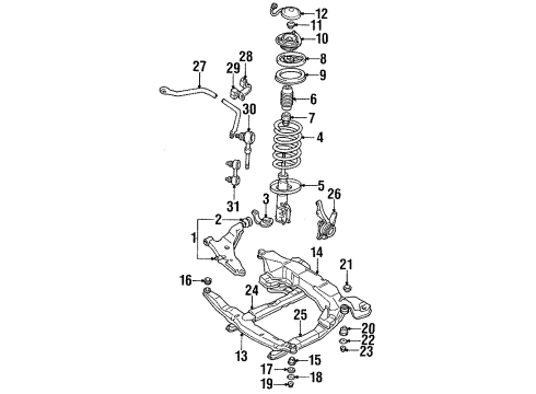 1995 Dodge Stealth Stabilizer Bar Link Diagram for 4056A039