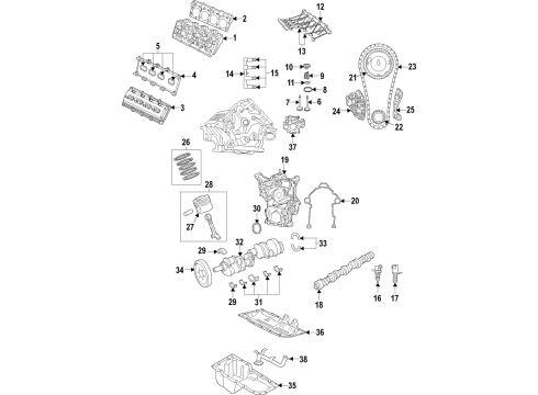 2024 Jeep Wrangler Cooler - Engine Oil Diagram for 68524032AA