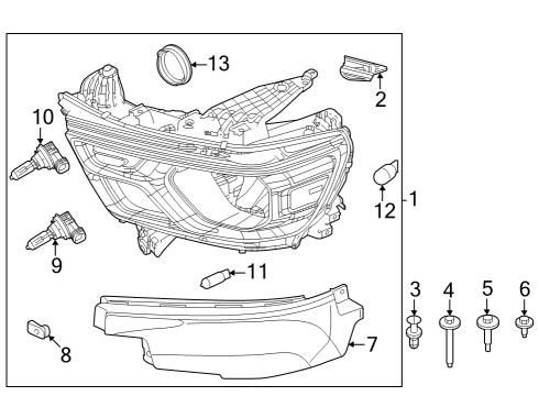 2020 Ram 1500 Housing Cap Diagram for 68432405AA