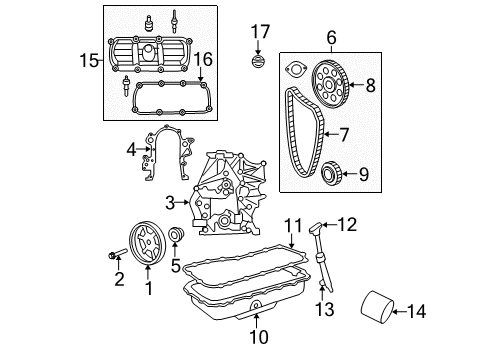 2010 Chrysler Town & Country Engine Parts Diagram 3 - Thumbnail