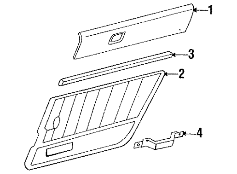 1991 Jeep Wrangler Pull Strap, Front Diagram for 5AE50KXA