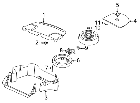2002 Chrysler 300M Washer Wing-Nut Diagram for 6509327AA