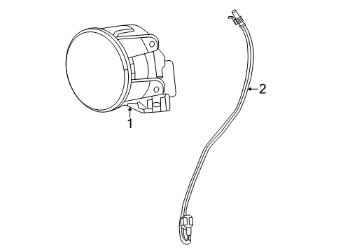 2024 Ram ProMaster EV Fog Lamps Diagram