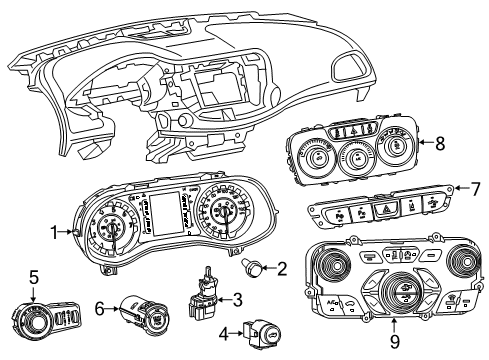 2016 Chrysler 200 Lens Diagram for 68298111AA