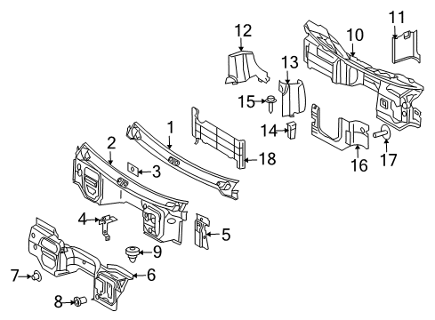 2004 Dodge Sprinter 2500 Dash Panel, Lower Diagram for 5131685AA