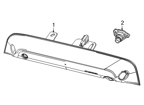 2025 Ram 1500 High Mount Lamps Diagram